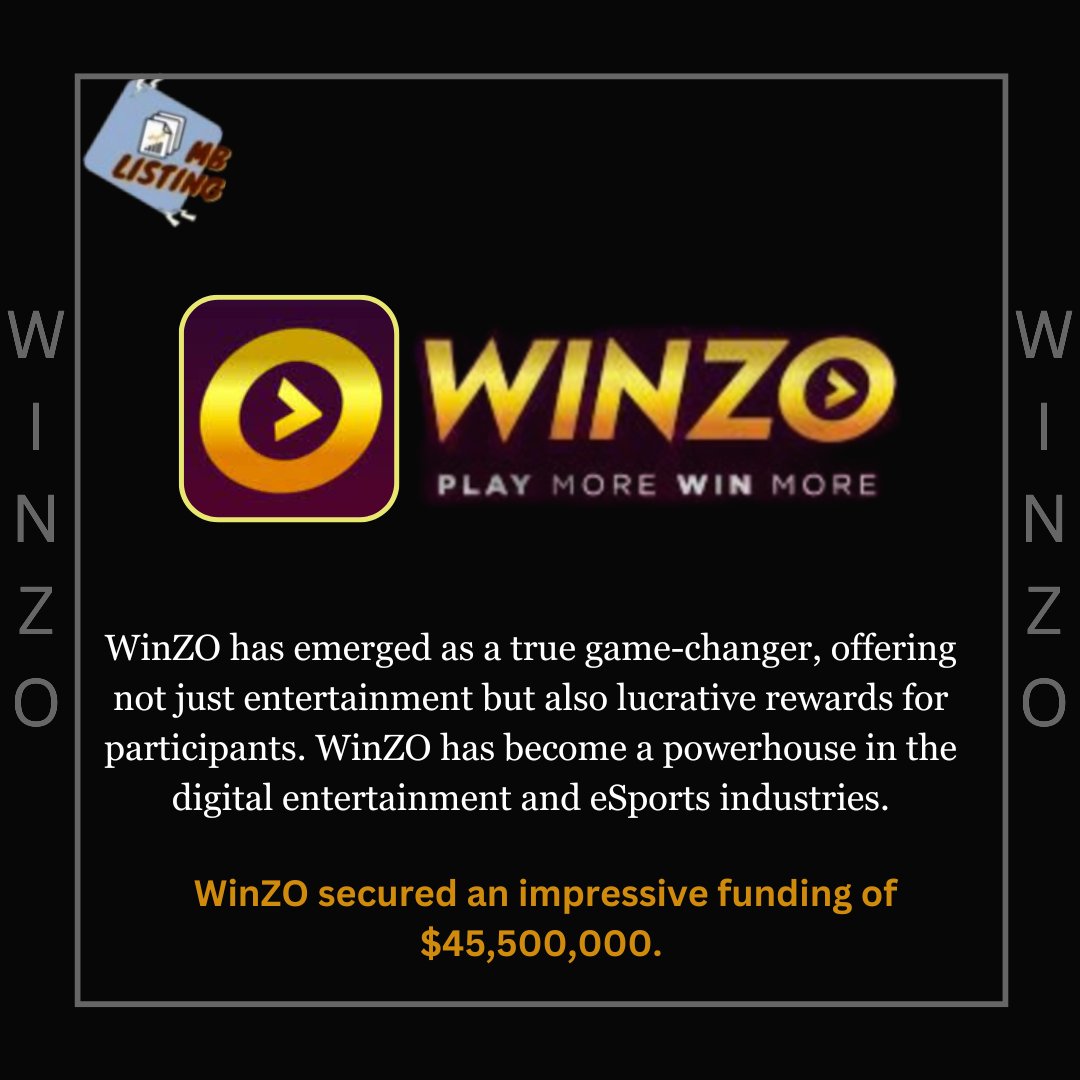 listing_mb's tweet image. Winzo's Story -
WinZO has emerged as a pioneering force, redefining how enthusiasts engage with e-sports.
#WinZORevolution #MobileGamingMasters #SkillBasedGaming #GamingRewards #E-#WinZOSuccessStory #GamingLegends  #GameOnWithWinZO #mblisting #startup