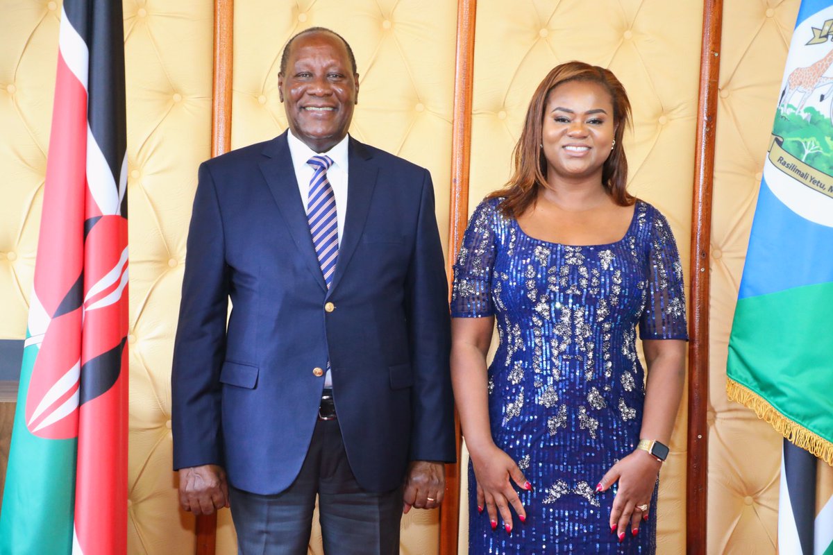 KituiCountyGovt's tweet photo. Kitui Governor Dr. Julius Malombe (EGH) earlier today when he hosted Kitui County Woman representative Dr. Irene Kasalu in his office for a courtesy call.

The county chief has been working in partnership with other leaders to grow the county and foster stability. https://t.co/iFEE3FVDd7