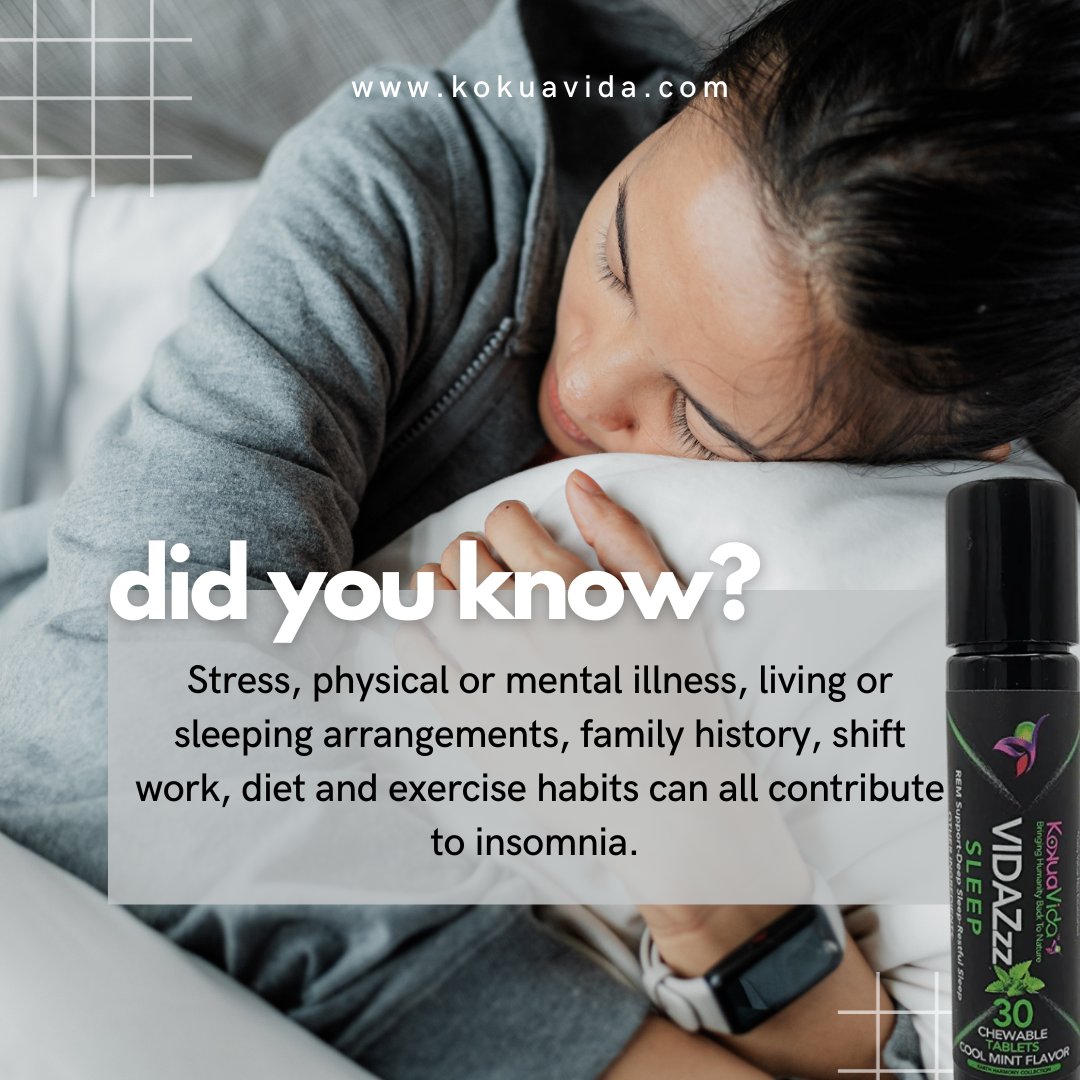 Kokuavida's tweet image. Battling insomnia? Find your refuge in the soothing embrace of nature with VidaZzz Sleep from KokuaVida.  Embrace the #NatureOfRebel and unleash your maverick spirit. #SleepSolution #InsomniaRelief #VidaZzzSleep #KokuaVida
💤 kokuavida.com/products/vidaz…