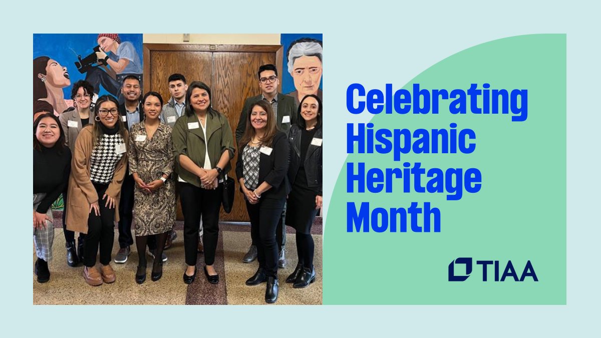 Hispanic Heritage Month celebrates and recognizes the rich culture and contributions of the Latino community. At TIAA, we’re proud to support the Hispanic and Latino community as we take steps to help close the retirement income gap. #HispanicHeritageMonth