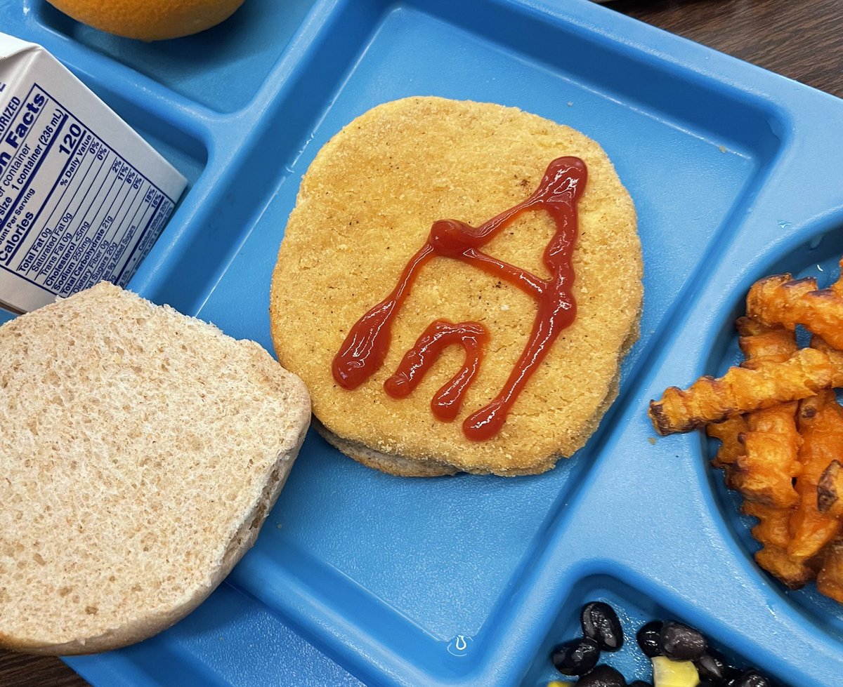My former student called me over during lunch to show me his tasty artwork 🤣🍽️ #GCpride <a href="/GatesChiliMS/">Gates Chili MS</a>