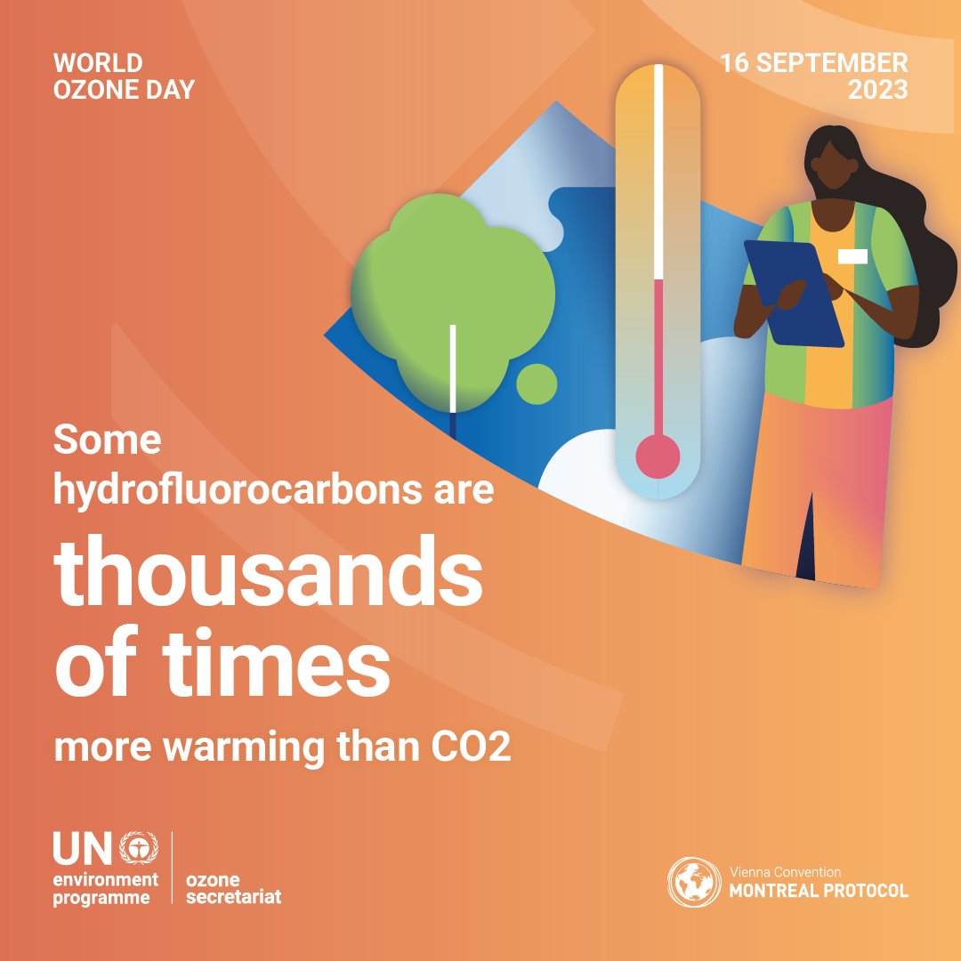 Once meant to replace ozone-depleting agents, hydrofluorocarbons (HFCs) are potent greenhouse gases. Phasing down HFCs via the Kigali Amendment could prevent up to 0.5°C of global temperature rise by the end of this century. @UNEPOzone has more: ozone.unep.org/ozone-day/mont…