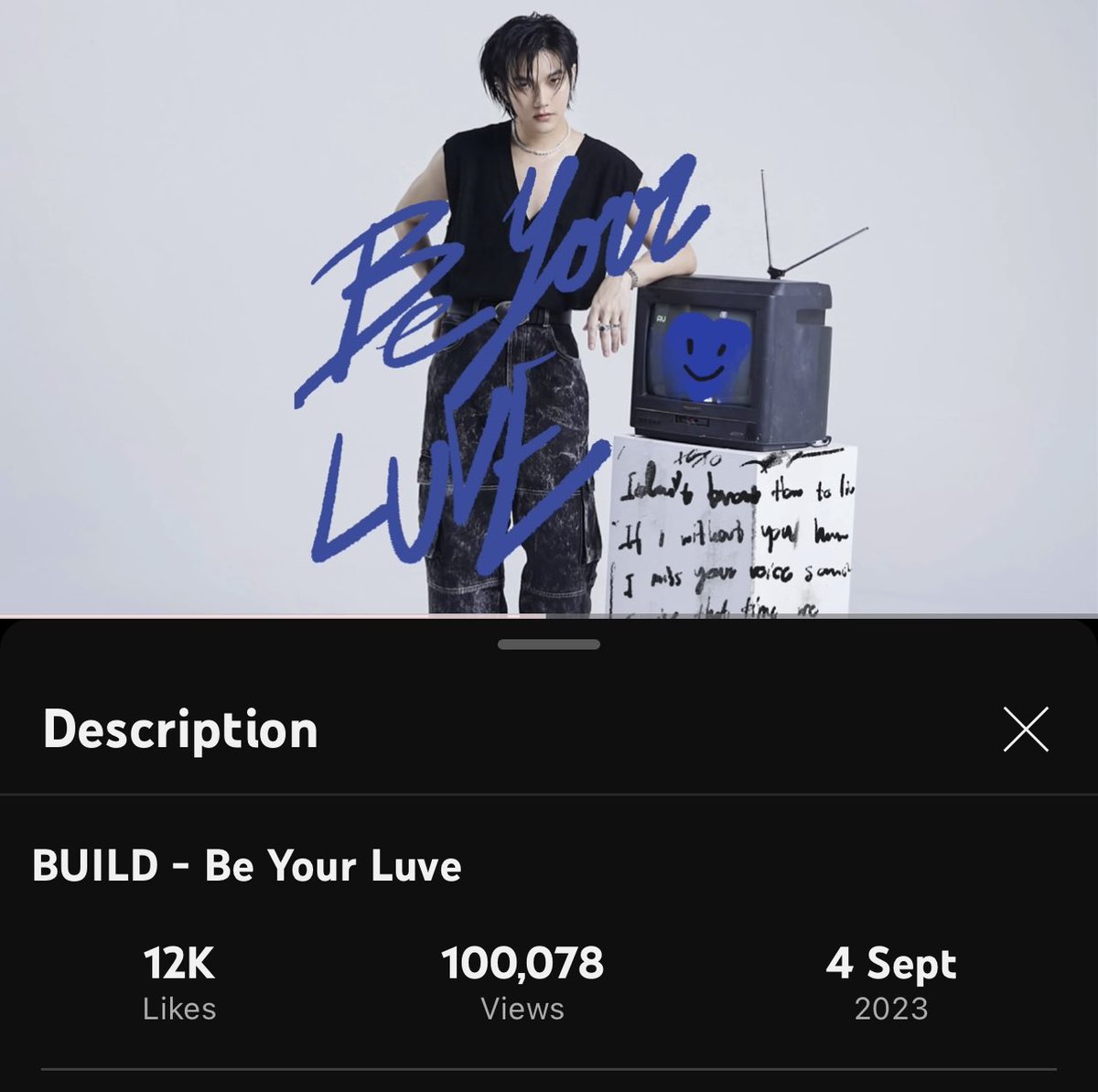 buildurprint's tweet photo. YOUTUBE UPDATE 📈
#BeYourLuve by #BUILD
✔️ 100k VIEWS ✨
✔️ 12k Likes
#BUILDURLIVE
✔️ 30.8k Subscribers
Congratulations everyone! We reached the 100k milestone before the fanmeet!
Let’s keep streaming 🥳
— ♡ #BuildJakapan @JakeB4rever https://t.co/3lOaKDwilt