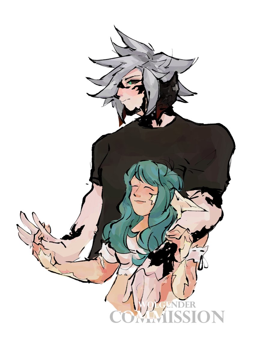 wolgender's tweet photo. 🦎💚🤍🦎

#SidWoL #FFXIVART https://t.co/Uu5bDJkMH6