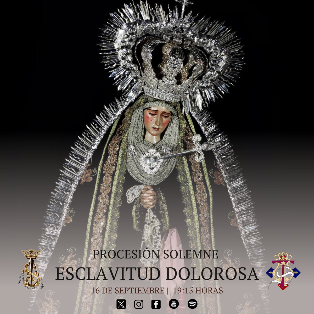 En la tarde de mañana, estaremos en el centro de nuestra ciudad para acompañar musicalmente a la Esclavitud Dolorosa, titular de <a href="/Hdad_Esclavitud/">Hermandad Esclavitud</a>, en su procesión ordinaria.

#LaMúsicadelaTrinidad