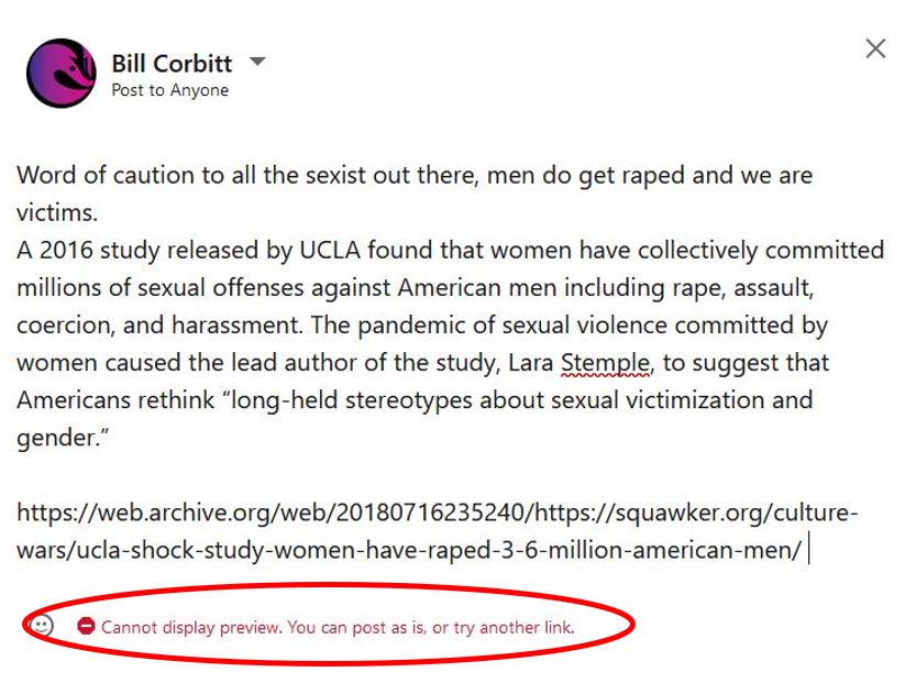VetFather_Bill's tweet photo. I wonder if @LinkedIn shadow-bans accounts on #LinkedIn 

This problem started a couple days ago and won't go away.

Asking for a father ...

#VeteranFathers501 #VF501 #FragOut501 #FamilyCourt #JudgesNeedJail #Veterans

@werisemovement
@ChangeFamCourt
@corruption911
@codeofvets
@LindaM32109623
@ChildJusticeA
@MenNeed2BeHeard 
@BrentBowlby
@Gabby2Angels
@NastyboyK
@Blueblur2023
@ChildAbuseJAPAN 
@afatherstruth1
@Oneiorosgrip
@HoneyBadgerBite
@Try2StopME
@ControlledNeo
@Stoicsense2
@FAWjusticewatch