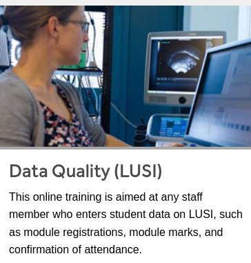 I am the face of Data Quality on the staff intranet! Also featuring ultrasound of @samkirkham's tongue. A cautionary tale about signing university marketing permission forms for photos 😂. Thanks @E_Roberts19 for noticing this.