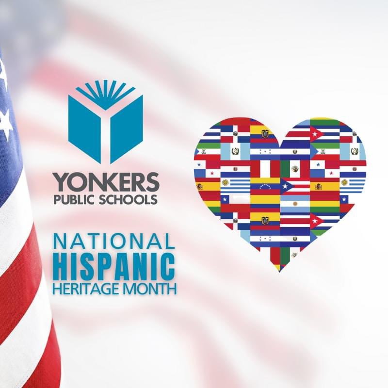 #YonkersPublicSchools celebrates National Hispanic Heritage Month September 15 - October 15, recognizing contributions and achievements woven into the fabric of our magnificent school community, and those yet to come! 
#HispanicHeritageMonth @School5Yonkers @YonkersSchools