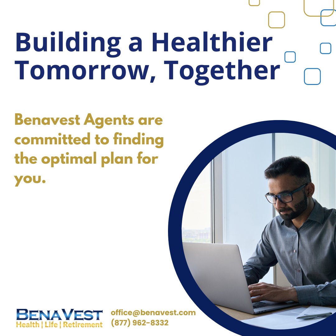 BenaVestIns's tweet image. Why settle for less when you can have the best? 🏆 Partner with a Benavest Agent today. 💪

#healthinsuranceflorida #optimalhealthplan #healthcoverageforall