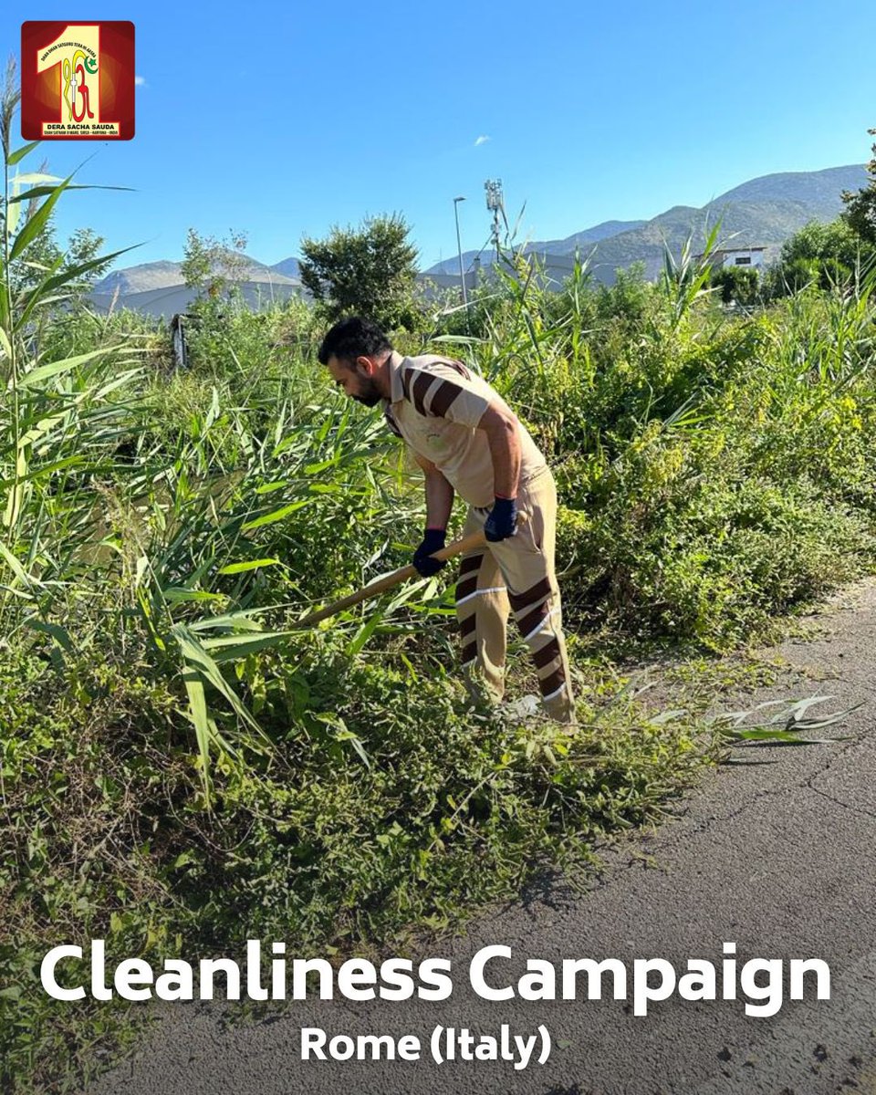 DSSNewsUpdates's tweet photo. What a proud day for Dera Sacha Sauda volunteers in Rome, Italy! The Mayor of Rome and the Pastor of a local church took a moment to acknowledge and appreciate the outstanding efforts of volunteers during a cleanliness campaign. inspired by Saint Dr. @Gurmeetramrahim Singh Ji Insan, their dedication to a cleaner, healthier world is truly commendable! #CleanlinessCampaign #DeraSachaSauda