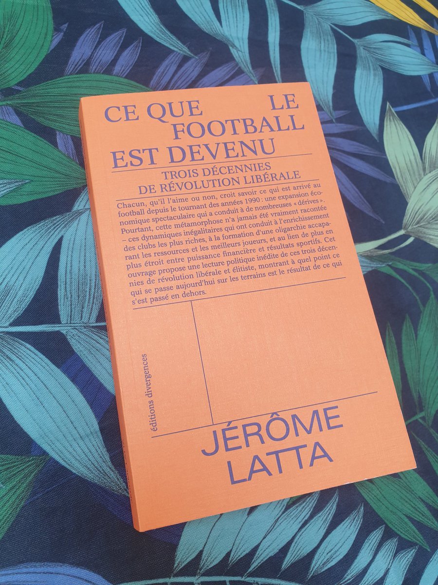 Un grand merci pour ce livre <a href="/jeromelatta/">Jérôme Latta</a> ! Je l'ai feuilleté et il a l'air passionnant ! J'encourage tous ceux que l'économie du foot intéresse à se le procurer!