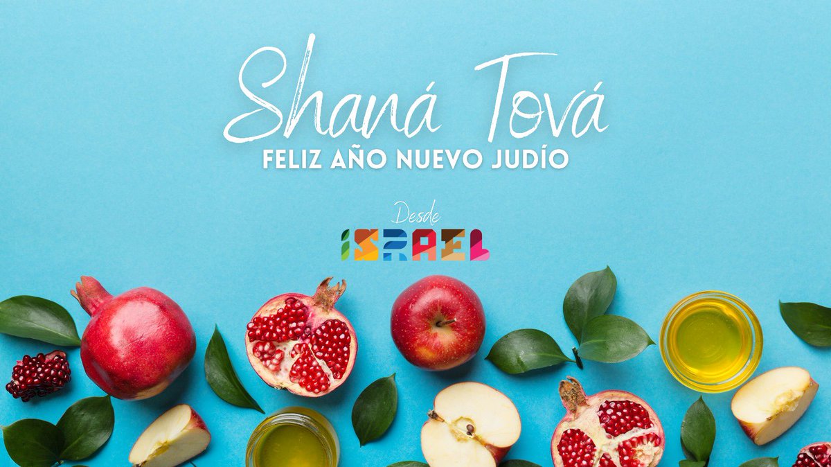 IsraelinSpanish's tweet photo. Desde esta noche los judíos en Israel y el mundo celebramos #RoshHashana, el año nuevo judío. 

Que este año que comienza traiga para todos muchas bendiciones, salud, alegria, prosperidad, buenas noticias y tiempos buenos junto a sus seres queridos.  

Desde Israel les deseamos un año lleno de luz, paz, amor al prójimo y felicidad. Shaná Tová UMetuká! Un año bueno y dulce!