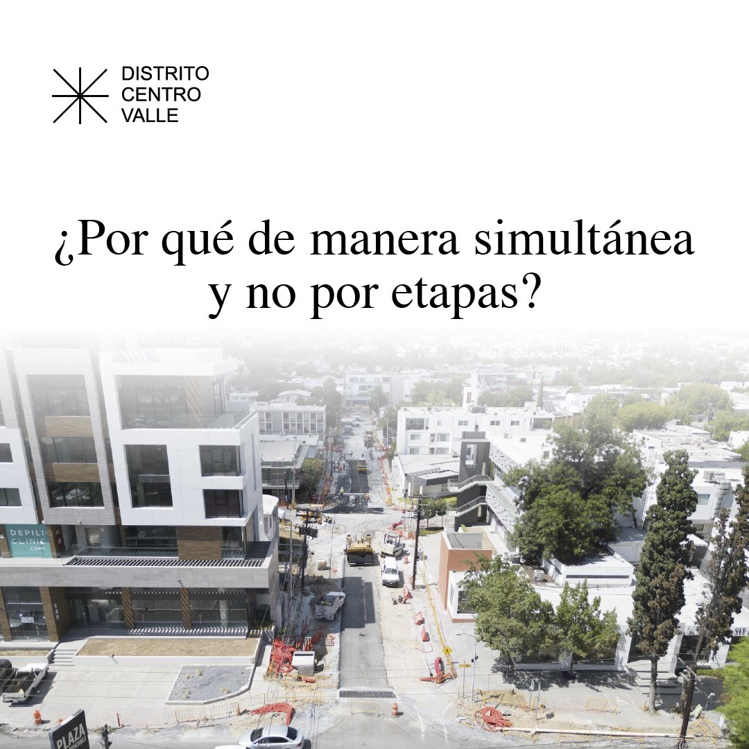 SanPedroNL's tweet photo. “Lo hubieran hecho por etapas” Conoce aquí por qu�� la ejecución simultánea del proyecto de regeneración del #DistritoCentroValle

Ya estamos avanzando en el trabajo de calles, banquetas y mobiliario urbano

Ya casi disfrutarás de un Distrito seguro, accesible y con vistas limpias https://t.co/sNPC0BAwBj