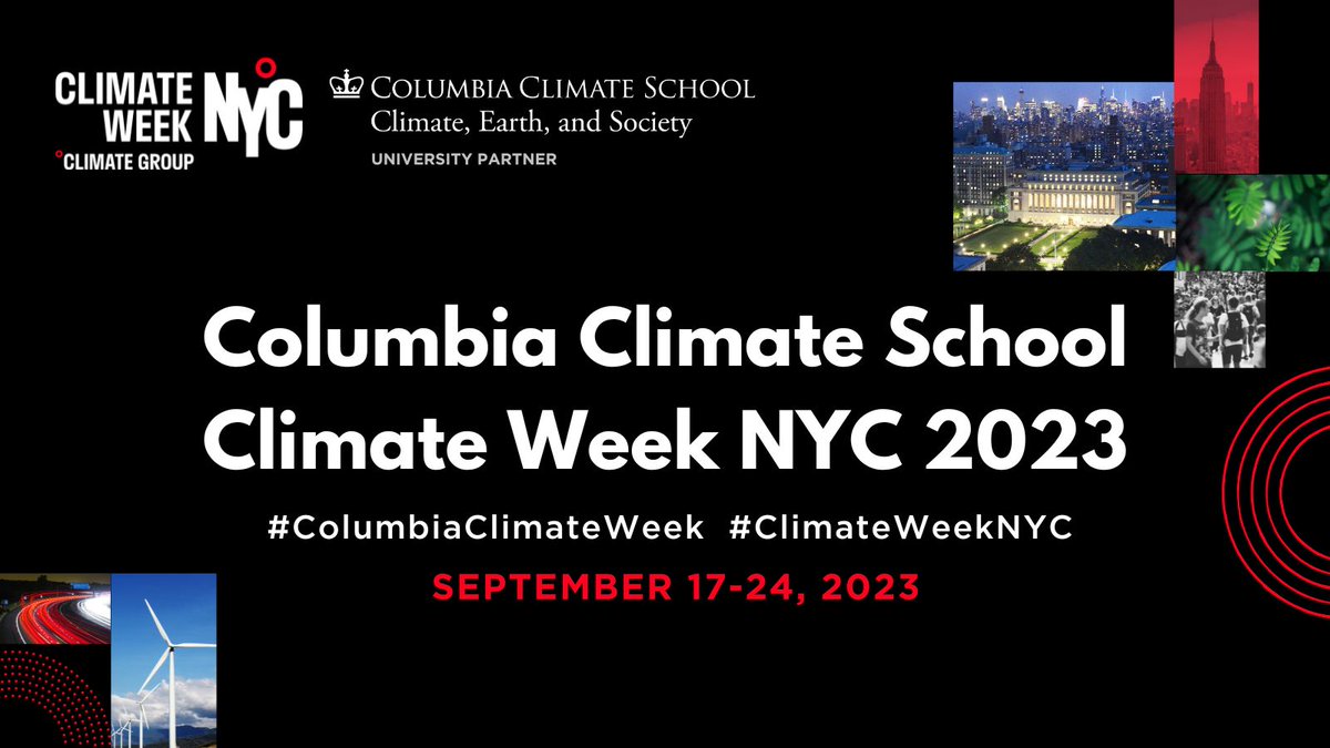 Named #ClimateWeekNYC University Partner by @ClimateGroup, @ColumbiaClimate and our experts will help build global momentum for climate action, offering a full lineup of events Sept 17-24 to advance climate solutions. #ColumbiaClimateWeek bit.ly/3qZglIp