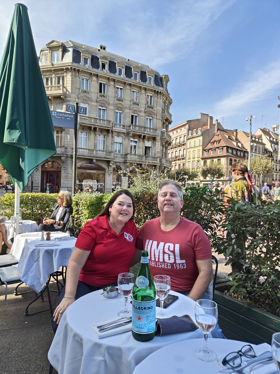 Celebrating across the globe. Happy birthday UMSL! #UMSL60 Red and Gold day.