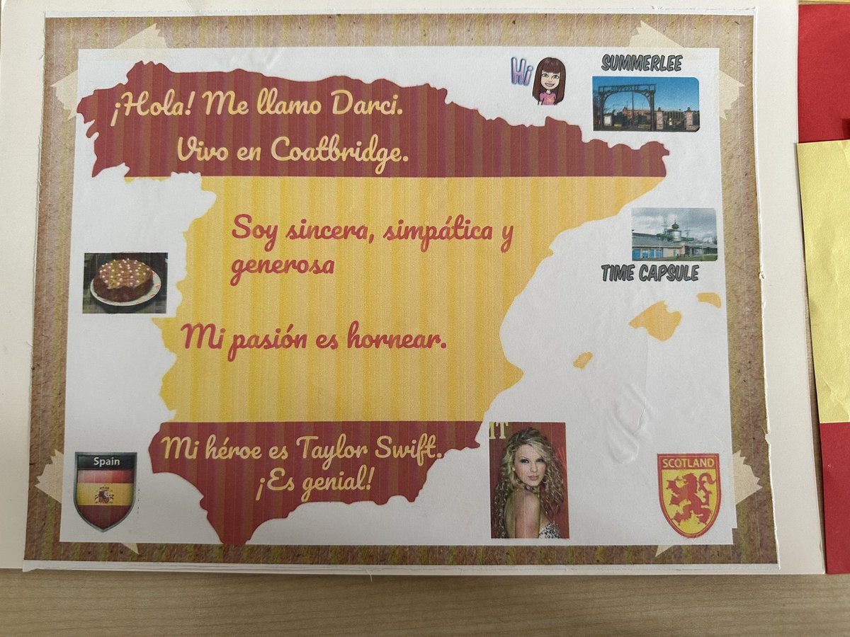 MrMWishart's tweet image. S1 are settling into Spanish really well. Really impressed with 1T3’s homework. Many of them presented their posters to the class in Spanish!! Great Spanish accents and amazing confidence! ¡Muy buen trabajo! 🇪🇸 #learninginFAITH