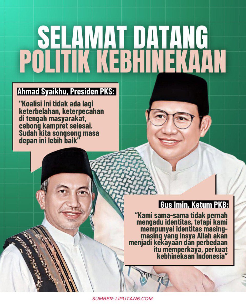 dm_sajo's tweet photo. Bertitik tolak dari lampau tuk Merajut kebersamaan di hari esokyg lbh cerah

#GusIminPemimpinKomunikatif
#AniesMuhaimin2024

Komunikatif, Berwawasan Luas, Pemimpin Jujur, Visioner

@cakimiNOW
@DPP_PKB https://t.co/u4aHxbtG39