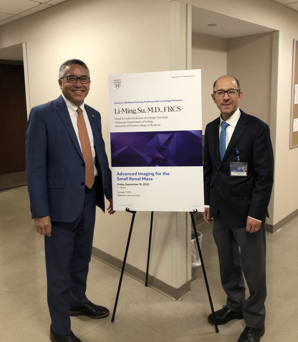 Excellent presentation by <a href="/MayoUrology/">Mayo Clinic Urology</a> Visiting Professor <a href="/LiMingSu1/">Li-Ming Su, M.D.</a>, chair of  <a href="/UF_Urology/">UF Urology</a> on Advanced Imaging in Small Renal Masses. Future potential to apply: 
1.  Artificial intelligence 
2. Molecular imaging
3. Optical imaging
<a href="/Endo_Society/">Endourological Society</a> <a href="/UroOnc/">Society of Urologic Oncology</a> <a href="/KidneyCancer/">Kidney Cancer</a>