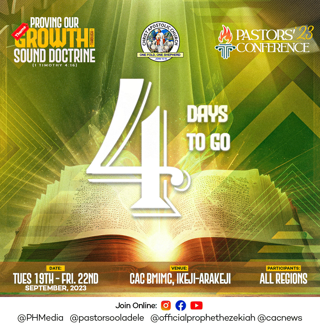 phm_live's tweet image. 'A pastor is not supposed to eat in social gatherings.'

Do you think this is just a public opinion, or is this according to the scripture?

Please tell us your view in the comment section.

Pastors' Conference is 4 days to go!

#ChristApostolicChurch
#PastorsConference
#YourView