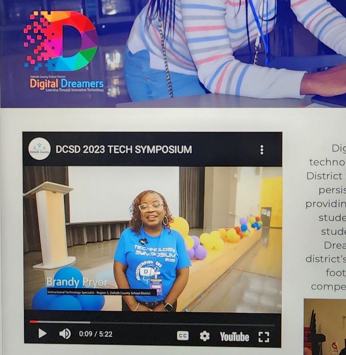 i2teachtechga's tweet image. It&apos;s #ITSSpotlightFriday, and I would like to highlight #DCSDHorizonAreaITS @ITSBrandy_NTech🎉! Thank you for leading the best #TechSymposium23 &amp;amp; #TechCafe🙌🏾💻💐. &quot;Make sure we balance our parents&apos; and students&apos; needs!&quot; ✏️☆Brandy @DeKalbSchoolsIT is 😊 to have you on our team!
