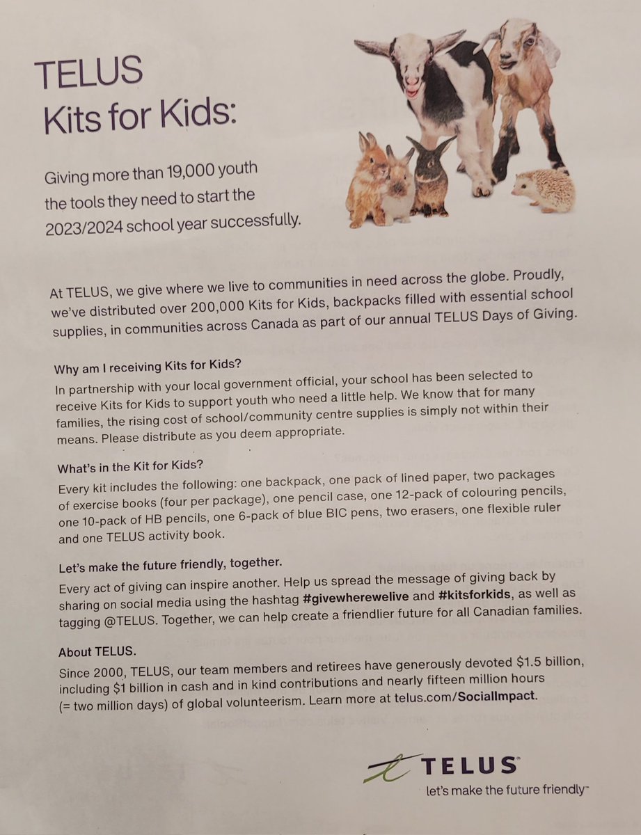 CraigScottNL's tweet image. It was my pleasure to present Principal Jennifer Snow and Tammy Manor at @HTE_K4 with 7 #Kitsforkids on behalf of @TELUS and @Municipalnl Thanks to Telus for allowing us to #Givewherewelive @torbaynl @Tammy_Manor  @MmeSnow