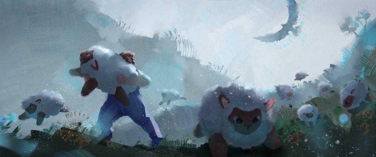 eugenpapen's tweet photo. Color key for my new project!

#visualdevelopment #conceptart #colorkey #colorscript #digitalart #colorboard #storymoment #painting #eugenpapen #illustration #birdsong https://t.co/hr81zRqTXz