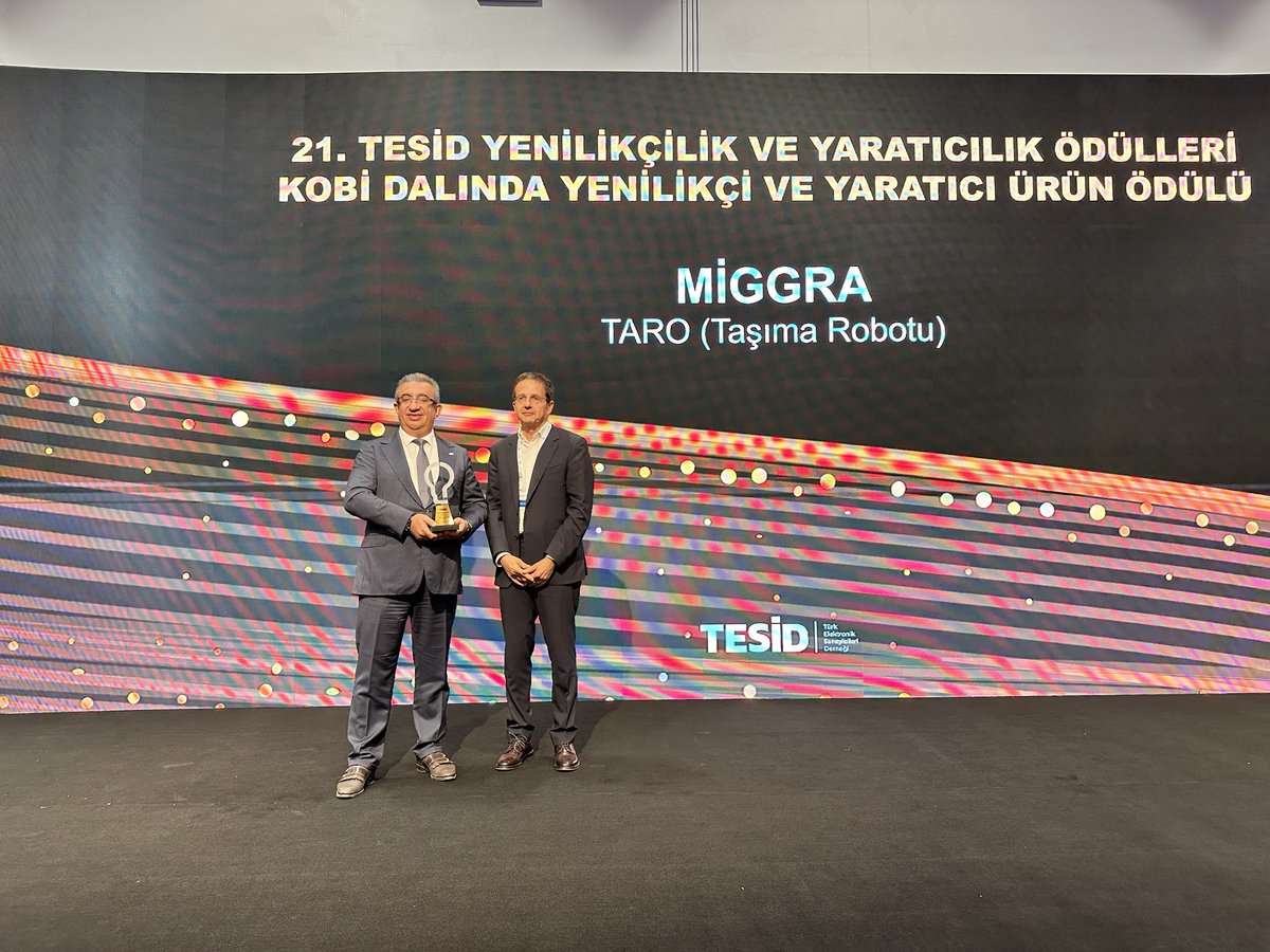AsisAutomation's tweet photo. 21. TESİD Yenilikçilik Yaratıcılık Ödülleri kapsamında verilen “KOBİ Dalında Yenilikçi ve Yaratıcı Ürün" ödülü Miggra’nın oldu! Haberin devamı için 👉🏼https://t.co/zShYLLsvGl
#asis #asisarge #miggra #migrateknoloji #tesid https://t.co/uU9ksxc7Oy