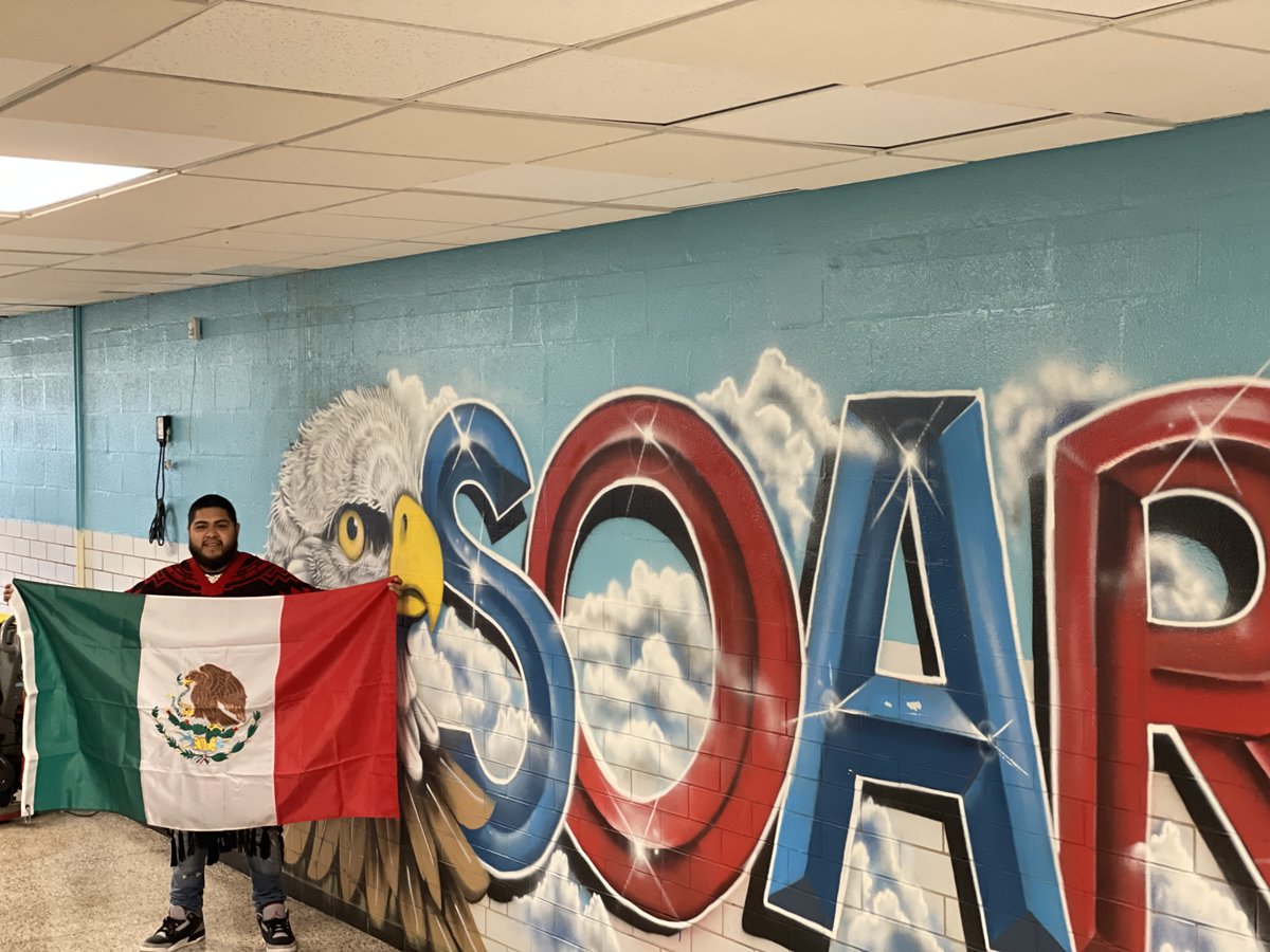 BSMS_PGCPS's tweet photo. SOARing into Hispanic Heritage Month! Check out our amazing Band Teacher Mr. Luis, showing his pride to kick off the season. #hispanicheritagemonth #buildingbreakthroughs https://t.co/vqAWt4bHZk