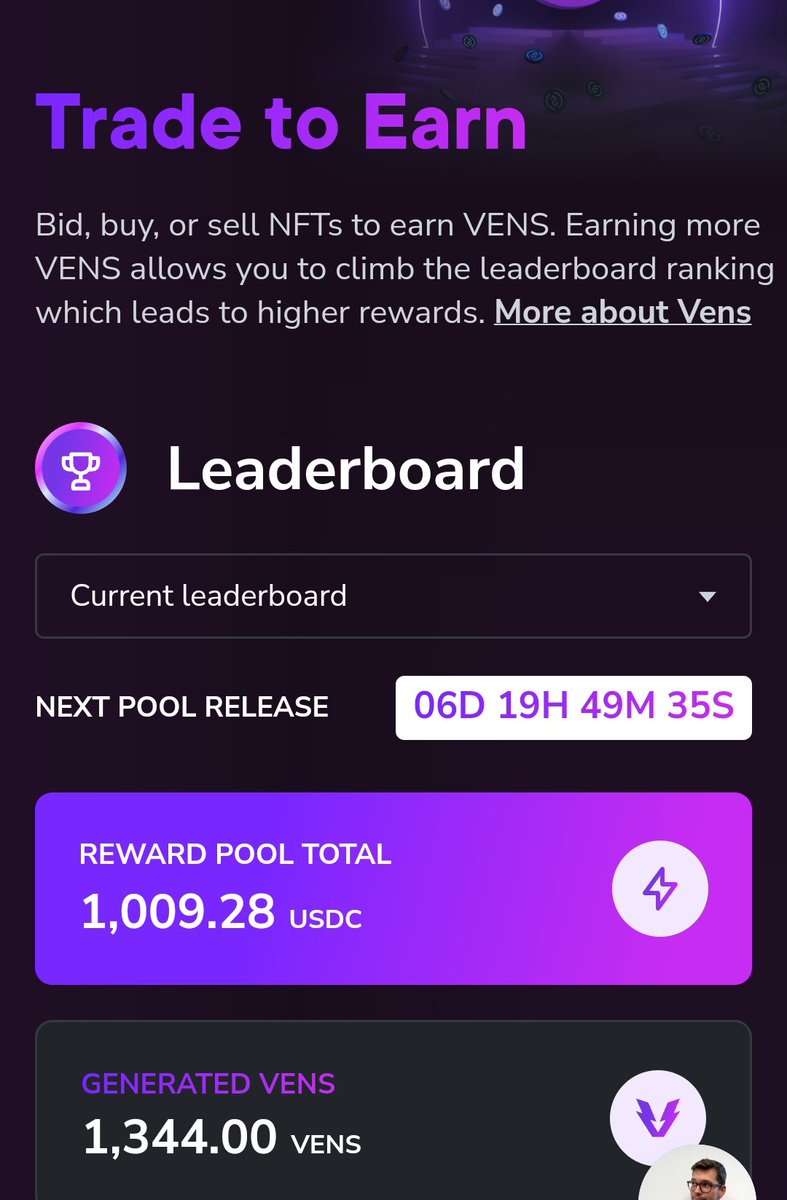 The next reward pool release is due in less than 7 days, already boosted with 1000 $USDT

Trade and grab $VENS to loot most of it 😉.

Amazing #NFTs to add in to your portfolio.

@Venly_Market <a href="/Venly_io/">Venly</a> <a href="/cybersyndicate0/">Cyber Syndicate VX</a> <a href="/NFTherder/">okHOTSHOT</a>
 #VenlyFam #VenlyArmy