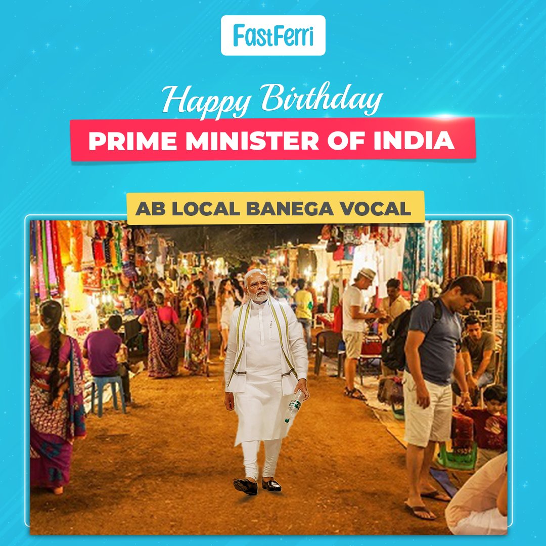 fast_ferri's tweet photo. Amidst our PM visionary goals, one stands out - 'VOCAL FOR LOCAL'. 📣🏢 We're proud to be part of this mission, supporting and empowering local businesses to flourish with FastFerri 🚀🌱
Happy Birthday @narendramodi ji

#VocalForLocal #SupportLocal #Surat #FastFerri #NarendraModi https://t.co/bHbNZbFjjj