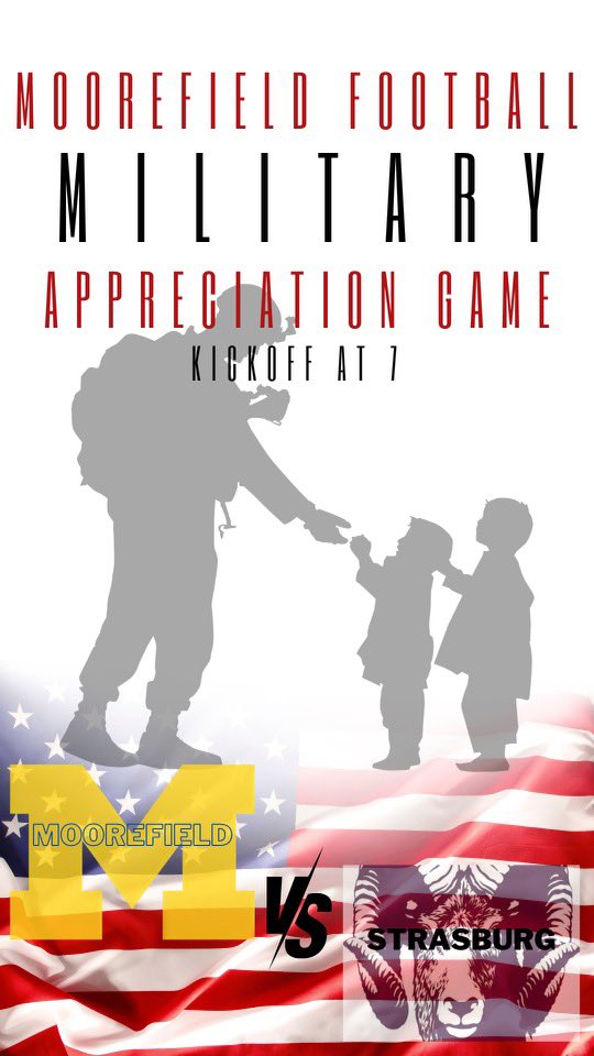 REMINDER: Military Appreciation Game tonight at 7PM! We will also be recognizing our youth football players and cheerleaders! See everyone tonight! #LetsGoJackets🏈