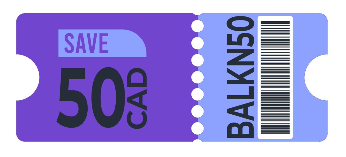 These days affording new sim racing hardware can be a challenge for some.  We got you covered.  Head over to balkn.shop and use this promo code on checkout to get 50CAD off the final price for both rev3 and rev3 pro.