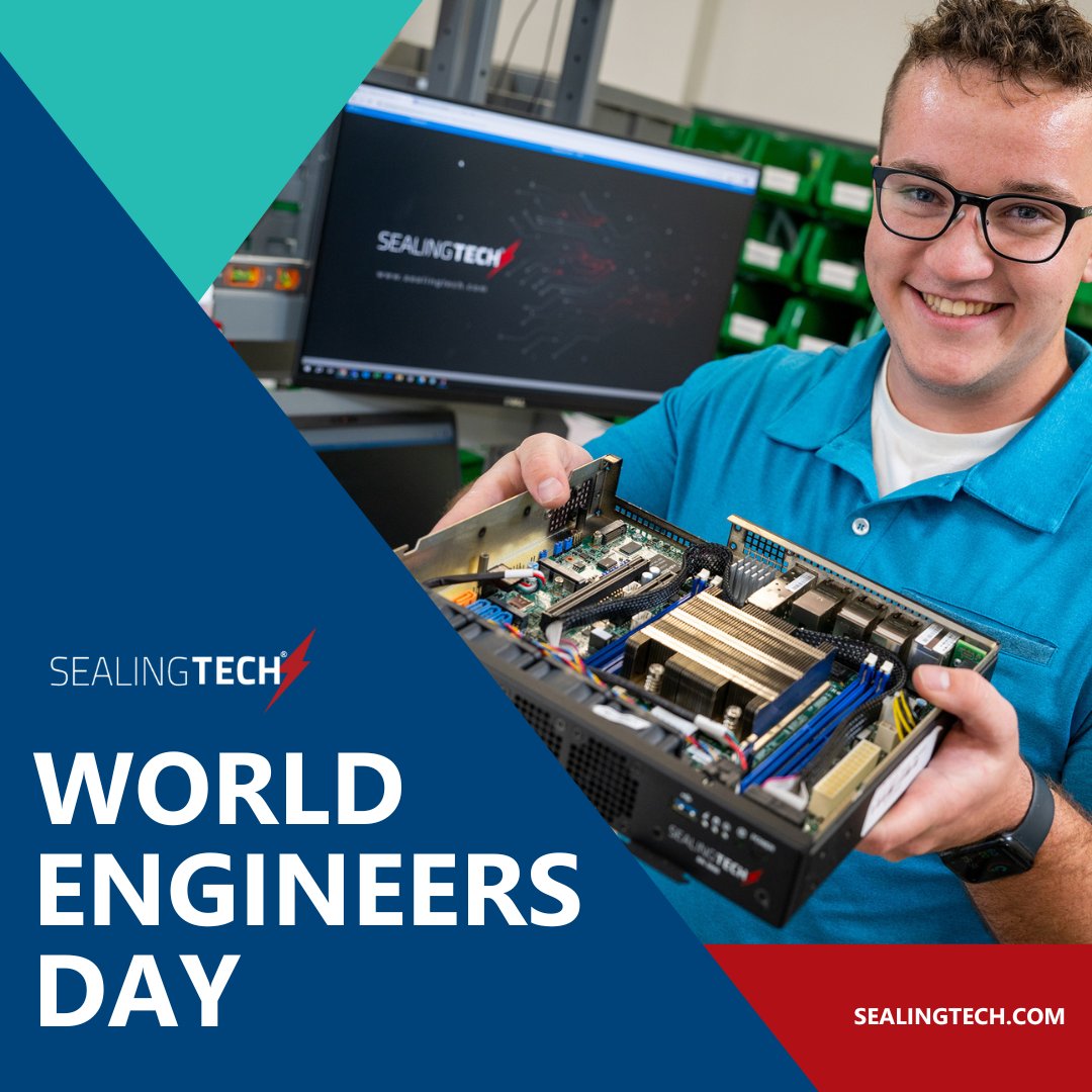 Sealing_Tech's tweet photo. Today, we celebrate World Engineers Day! We salute SealingTech's engineers’ hard work, pursuit of perfection, and passion for boundary pushing! Thank you for all you do to intricate ideas into reality. 

#WorldEngineersDay #Innovation #BuildSecureSolve https://t.co/5PtUd9zV9y