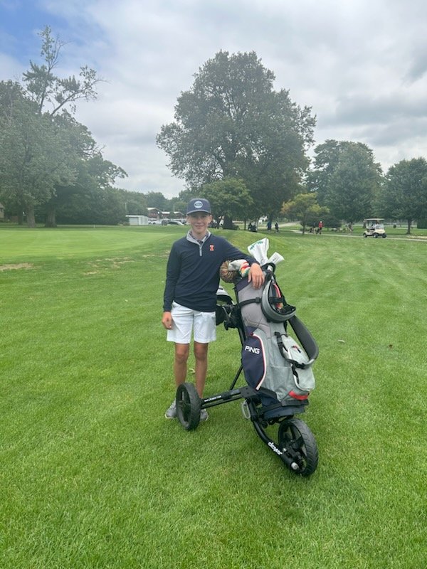 NorthMacHSAD's tweet photo. GOOD LUCK to North Mac 6th Grader Colin Thoroman as he competes in Metamora in the IESA Golf State Finals!!

Here are live results

https://t.co/ixdFXj03b9 https://t.co/QDyZW9nn42