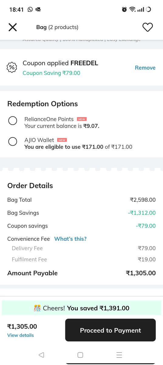 yuktib's tweet photo. @AJIOLife I can understand your 19rs clause, but still not able to understand your calculation. https://t.co/UkhAFDSvLo
