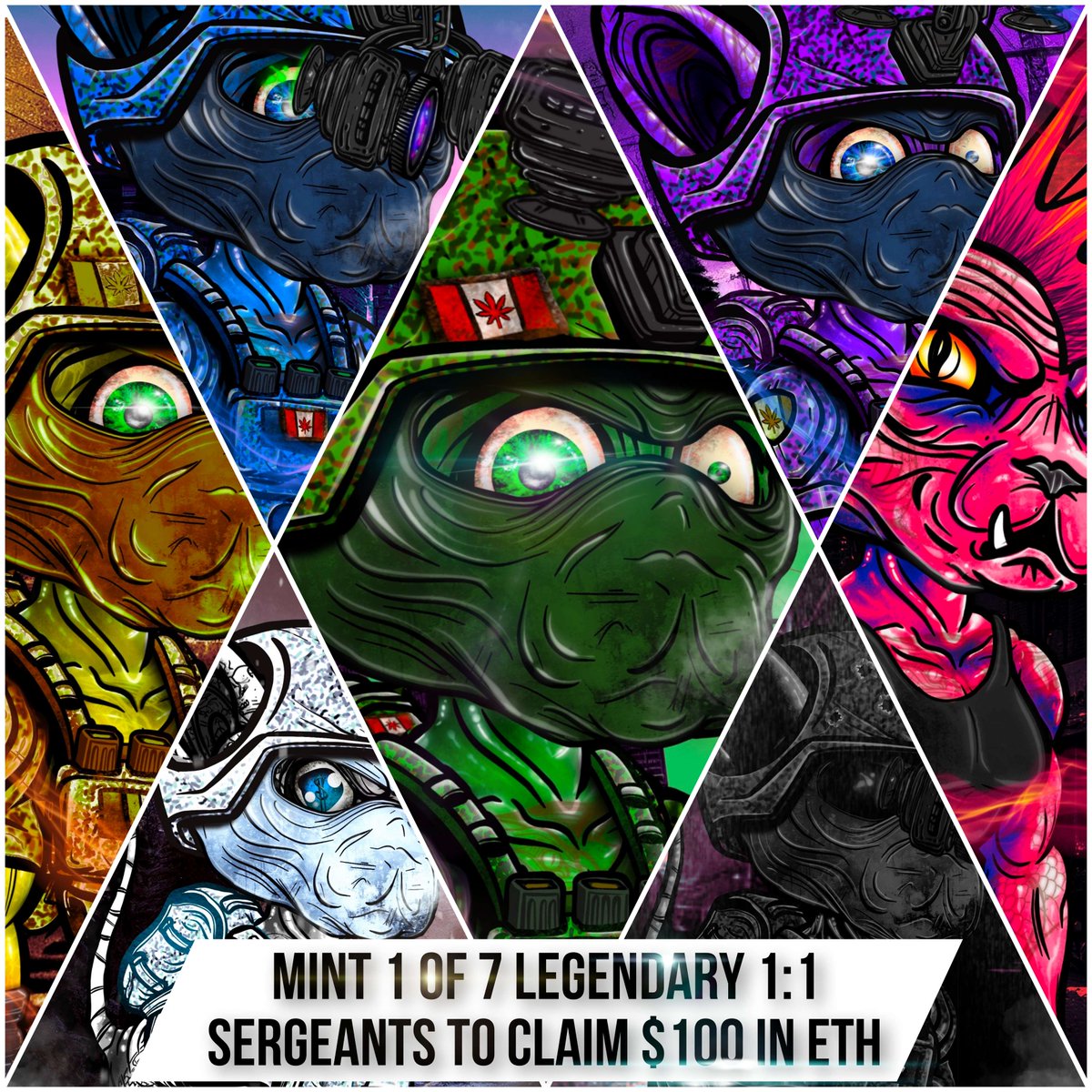 📢| 5 of 7 Legendary Sergeants remain ($500 USD)! 

😼Explore the world of #TacticalBattleCats from <a href="/ArtofNickTaylor/">ᖇ.ᗪᛤGG 🟠 NFTARMY</a> created by <a href="/Nick_T_Advanced/">NICK TAYLOR</a>

✅ Welcoming #Community
✅ #multichain ecosystem
✅ #Active Team
✅ Claim/Upgrade/FREE Mints

Learn More :
fair.xyz/collection/tac…