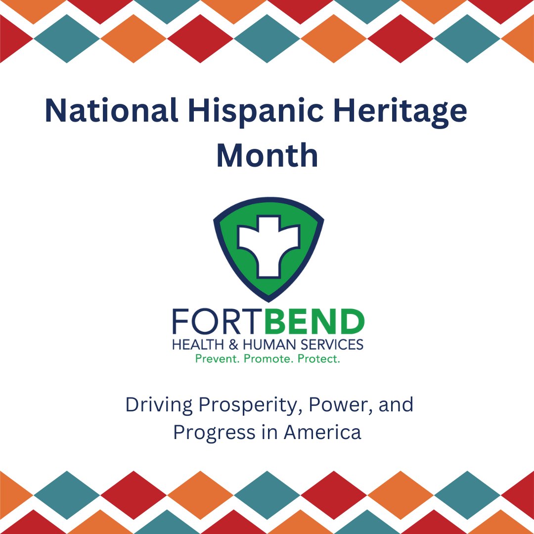 FortBendHealth's tweet photo. September 15 through October 15 is National Hispanic Heritage Month
We want to remind everyone that by being aware of our health risk, we're more equipped to look for early signs of illness and seek appropriate care.   #HispanicHeritageMonth. #HispanicHeritageMonth2023 https://t.co/rpIz4aQSQB