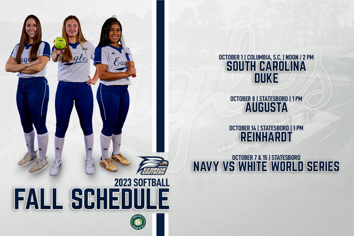 Fall Schedule is HERE 🙌

📰 bit.ly/48dMr7x 

#HailSouthern