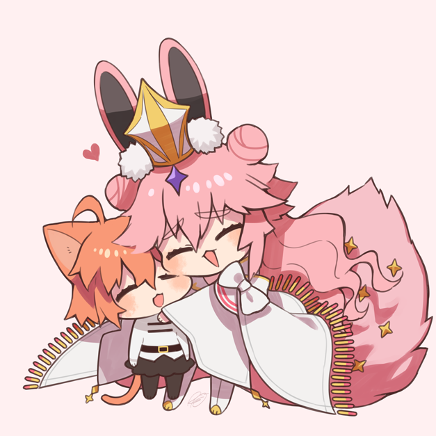 コヤンスカヤ ,tamamo_(fate) 「 #みんなでデフォルメ絵をあげて幸せな気分になろう 」|けぴのイラスト