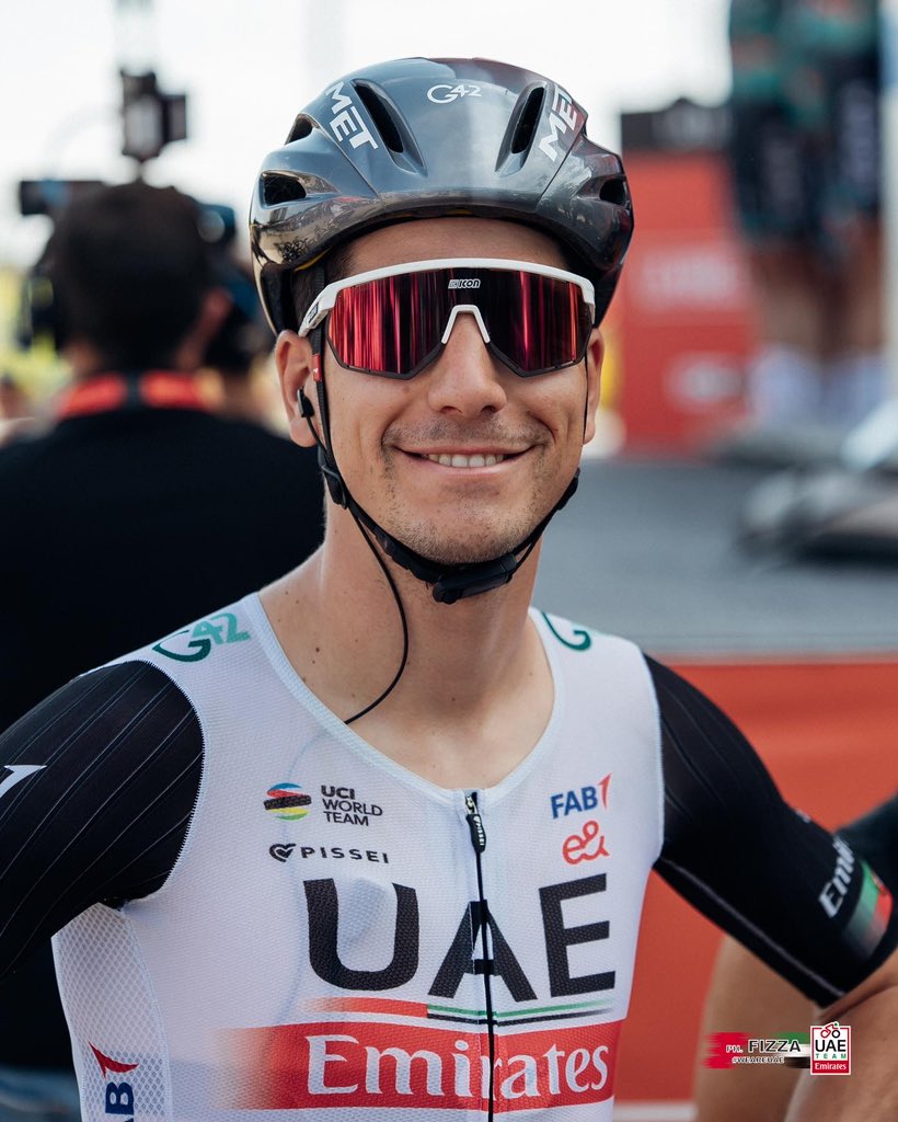 It's a sunny day at #LaVuelta23 . Let’s go! #WeAreUAE #UAETeamEmirates