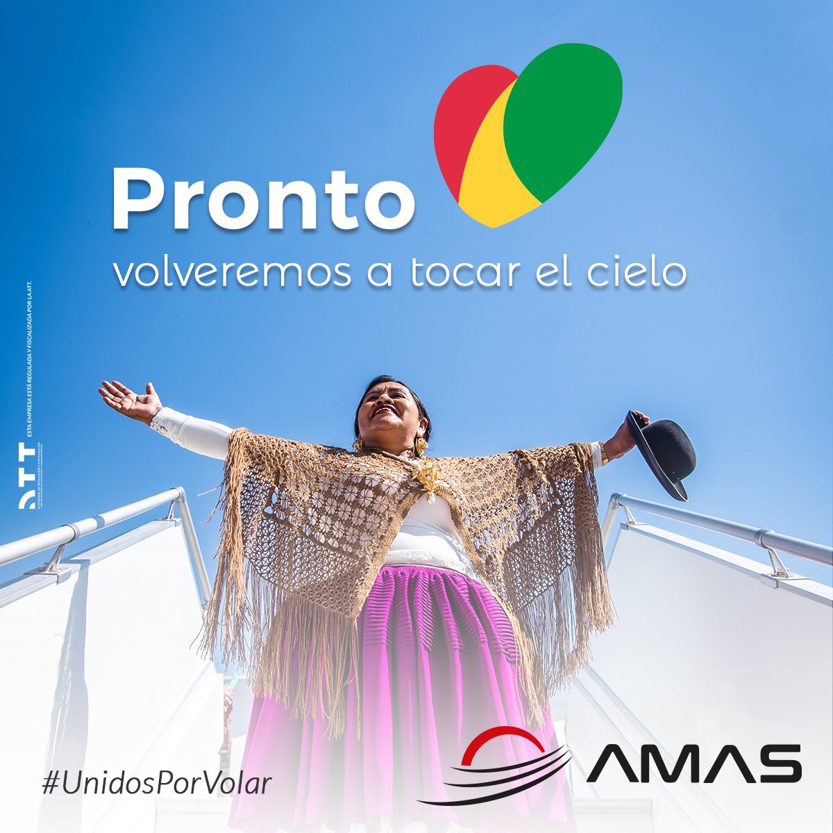 amas_aerolinea's tweet photo. Estamos preparados para volar contigo nuevamente y desplegar nuestras alas una vez más. ✈️❤️💛💚
#Amas https://t.co/3iQafl6tyS
