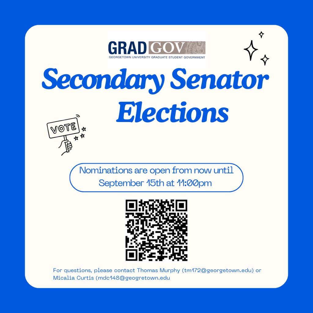 Georgetown Graduate Student Government tweet media