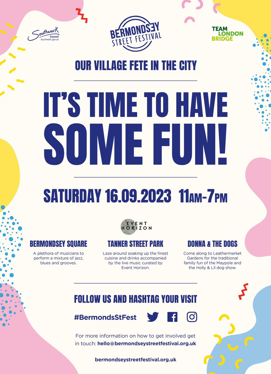 Have you made plans for Saturday?  If not come to the #Bermondsey St #Festival tomorrow.  We have lots to see and do.  Plus I will have a stall outside the #WhiteCube Gallery. #Artwork capturing London life discounted prices for the day.  mrodwell.com  Don't miss out.