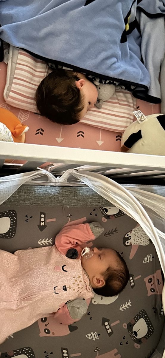 CoachNorth23's tweet photo. First of many slumber parties for these sisters! Sutton Macey sleeping beside her little sister Saylor Marie❤️❤️ My heart is full. Momma did a great job!!! God is good. #theblessingsofGod https://t.co/NRt5mQ0GFT