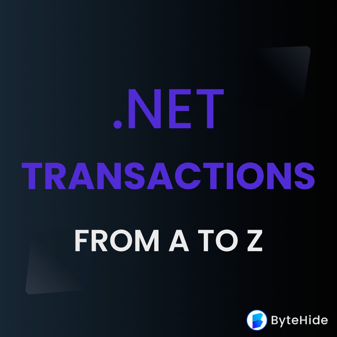 byte_hide's tweet image. 1/10🧵: Hey #dotnetdevs! Are you leveraging the power of transactions in your .NET applications? 👩💻 Let's dive into the world of .NET transactions! What they are, why they're important, and how to use them effectively. #DotNet #DotNetCore #DeveloperCommunity