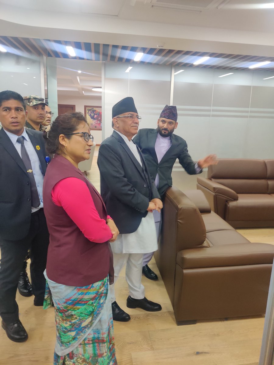 hello_CAANepal's tweet photo. नेपाल नागरिक उड्डयन प्राधिकरण प्रधान कार्यालयकाे सिनामंगल स्थित नवनिर्मित भवनको समुद्घाटन सम्माननीय प्रधानमन्त्री श्री पुष्प कमल दाहाल 'प्रचण्ड'ज्यू बाट सु-सम्पन्न भएकोमा सम्पूर्ण प्राधिकरण परिवार गौरवान्वित भएका छौं ।
@cmprachanda
#CAAN https://t.co/6VdeRldpL8