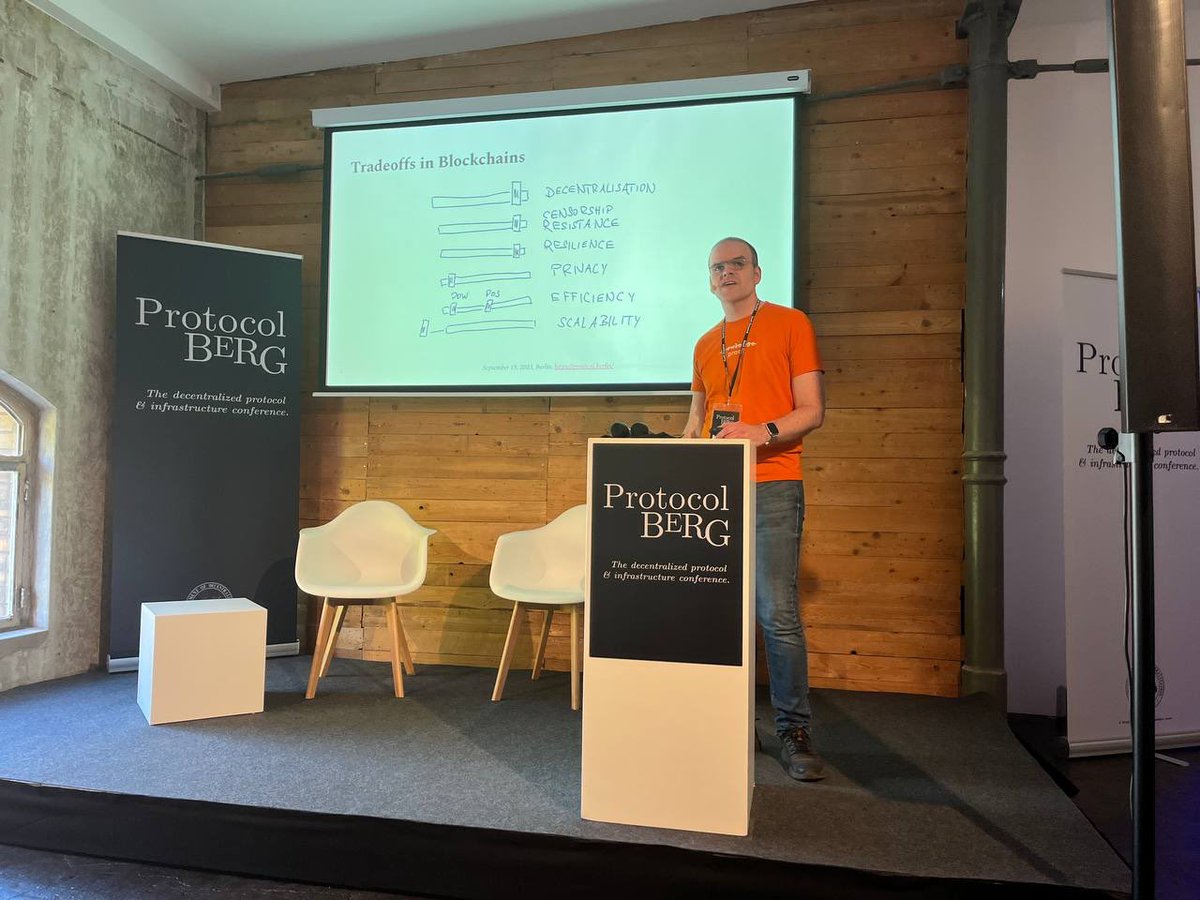 Also happening now is @philipp_kant on the atelier stage. Engineering Manager at @MinaFoundation, Philipp will walk us through examples of zero knowledge techniques to address challenges current blockchains face.