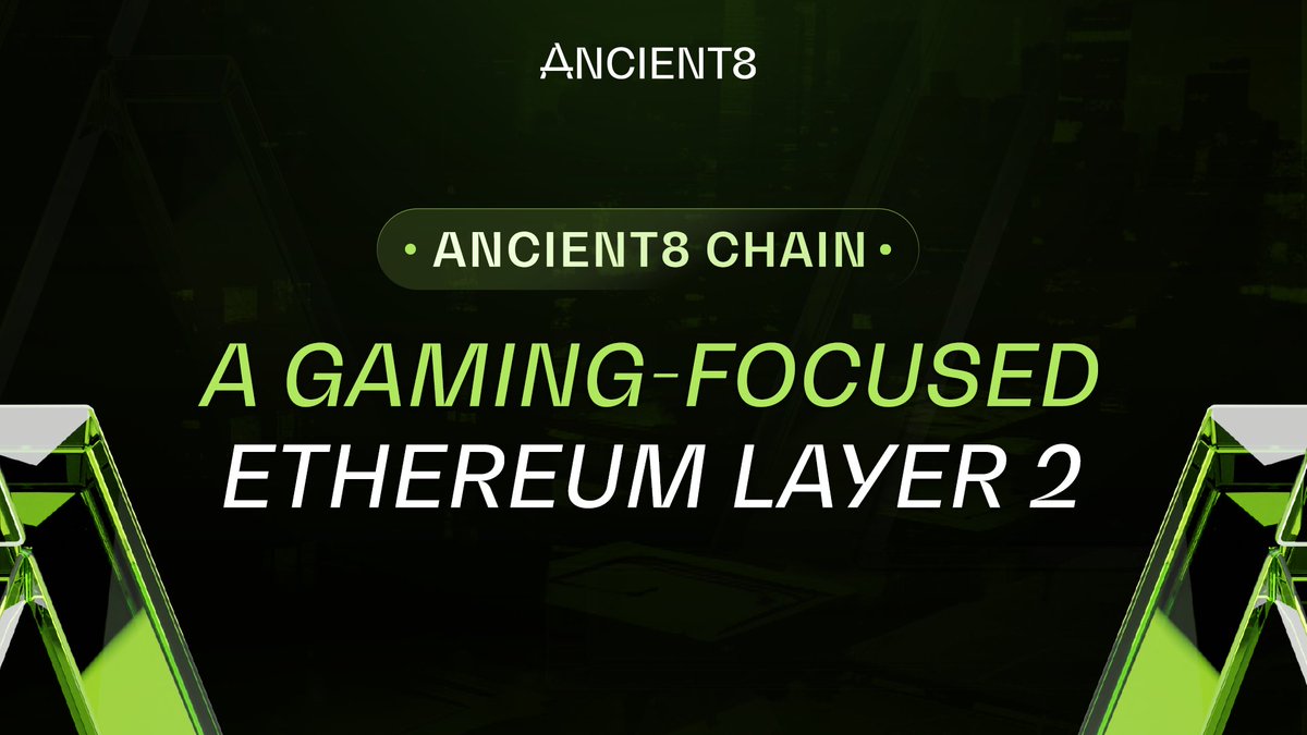 1/8
We’re thrilled to announce the testnet launch of Ancient8 Chain, a gaming-focused community-driven Ethereum Layer 2.

Built with OP Stack, Ancient8 Chain addresses the lack of blockchain infrastructure essential for developing seamless &amp; high-performance gaming experiences.
