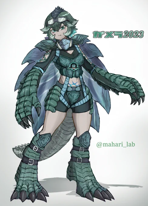 【怪獣擬人化】GAMERA RIBRTHよりガメラ2023を擬人化しました!#ガメラ#ガメラリバース #怪獣擬人化 