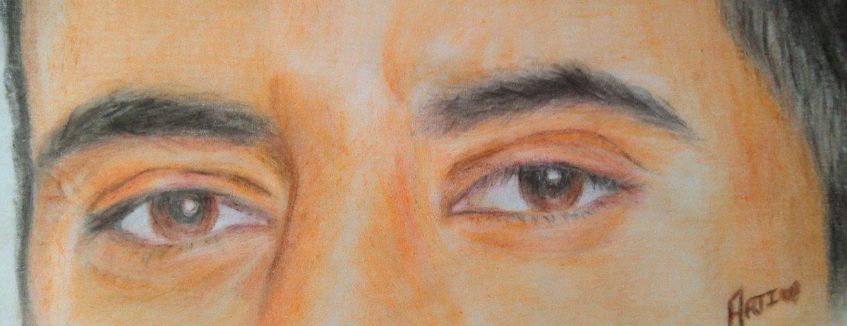Birthday special sketch🦋💫 My love for sketching @karanvirsharma9 's beautiful eyes is real🫶🏻So made my first attempt with coloured pencils. Only 2 days to go for our big day🍀🧿 [ #karanvirsharma • #karanvirsharma𓇼 • #countdowntoKVSbday2023 ]